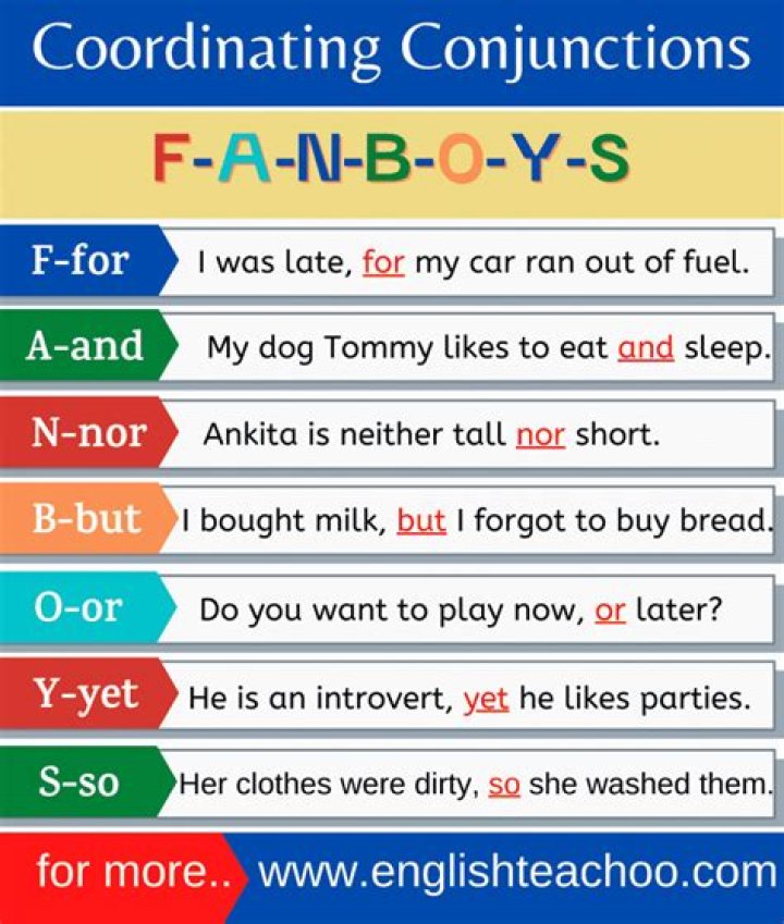 Conjunctions | Shmoop
