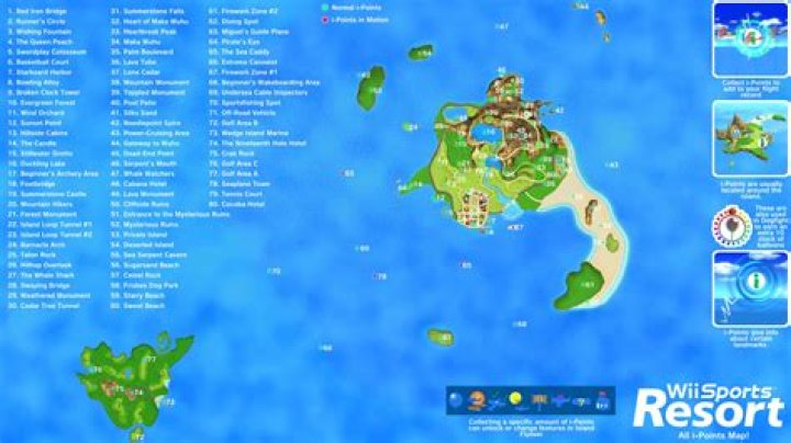 Where is private island in Wii Sports Resort?